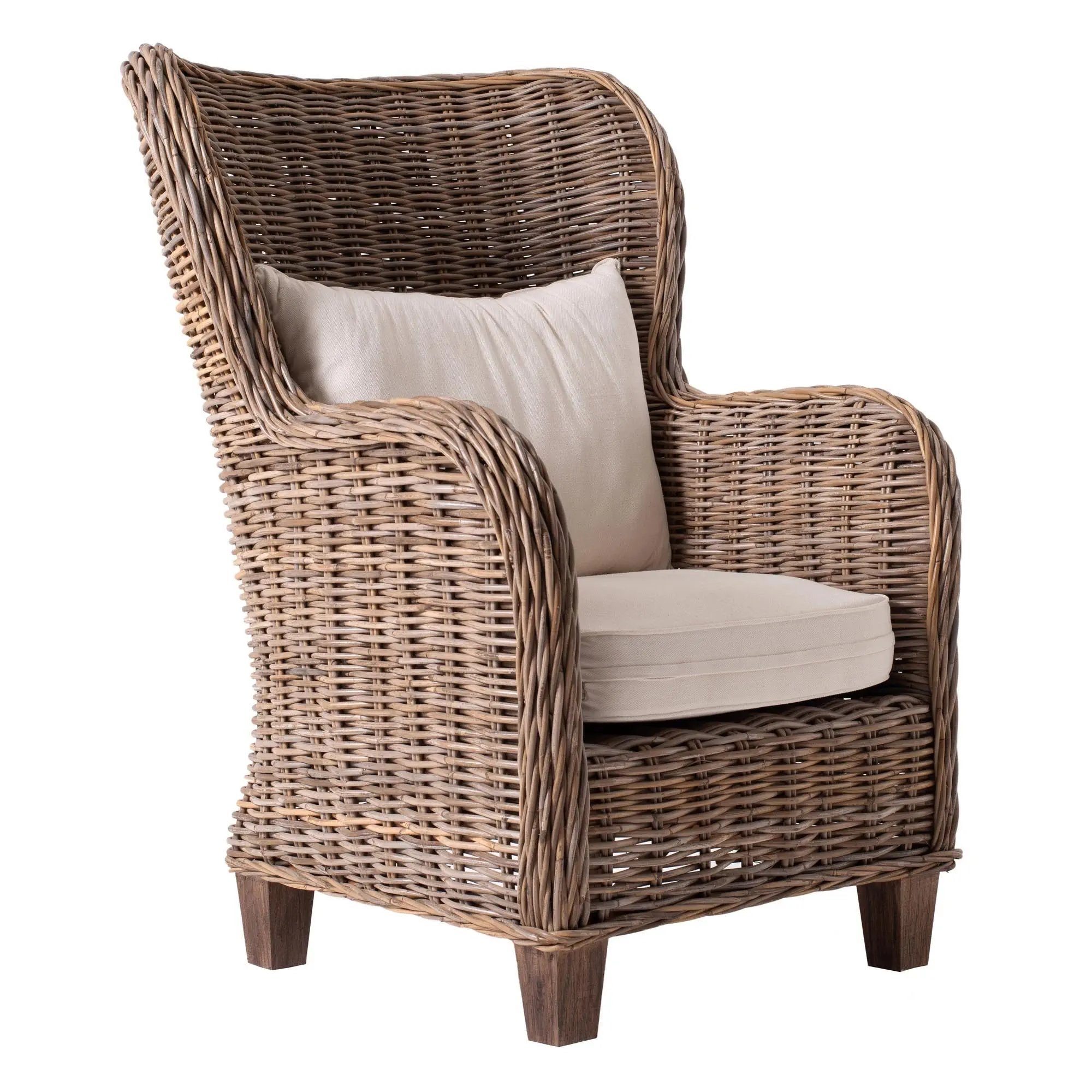 Novasolo Rattanstuhl Wickerworks (1 St), Hohe Rückenlehne, King, King Stuhl