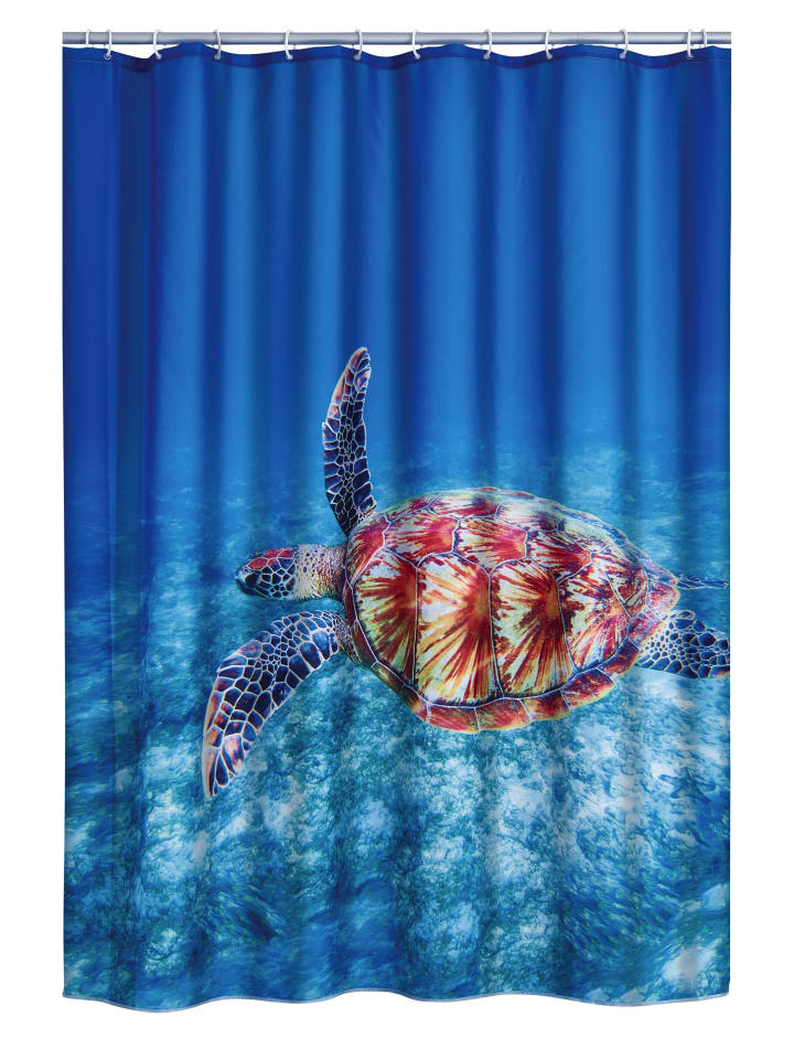 RIDDER Duschvorhang Textil Turtle multicolor 180x200 cm günstig kaufen onesize