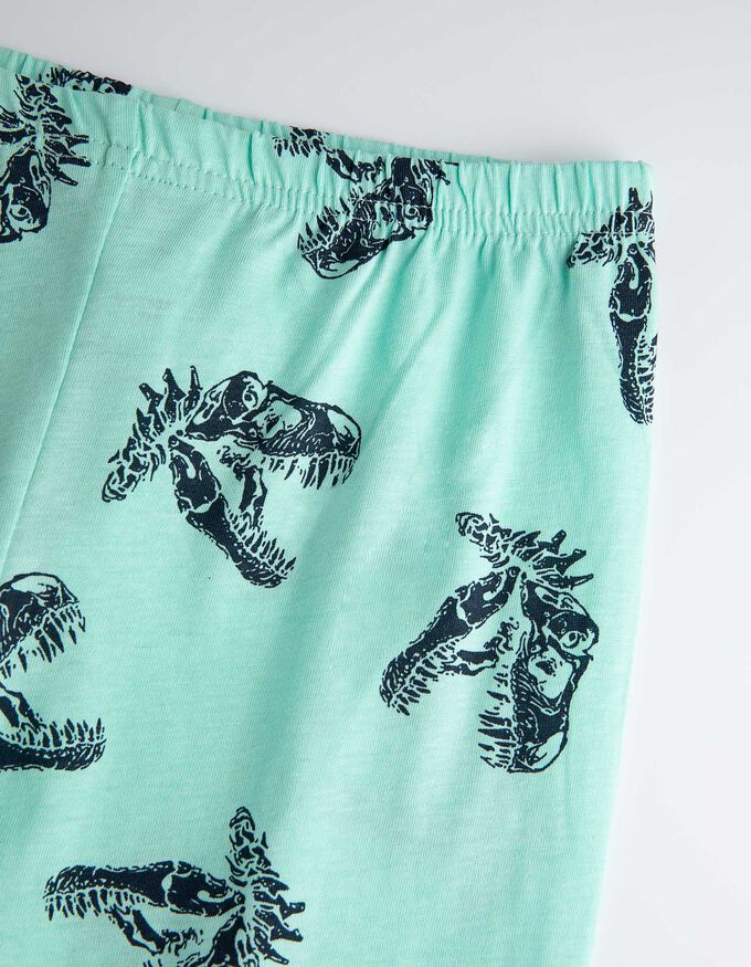Pyjama Set aus Langarmshirt und Hose- Print