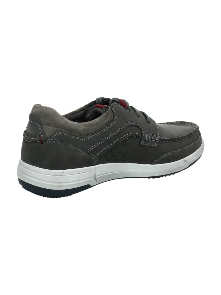 Josef Seibel Mokassin Schnürschuhe in Grau günstig kaufen