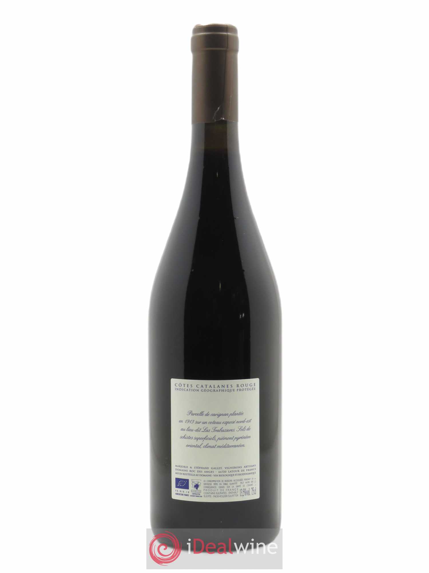 IGP Côtes Catalanes Roc des Anges Isabal (anciennement Las Trabasseres) Marjorie et Stéphane Gallet  2019 - Lot de 1 Bouteille