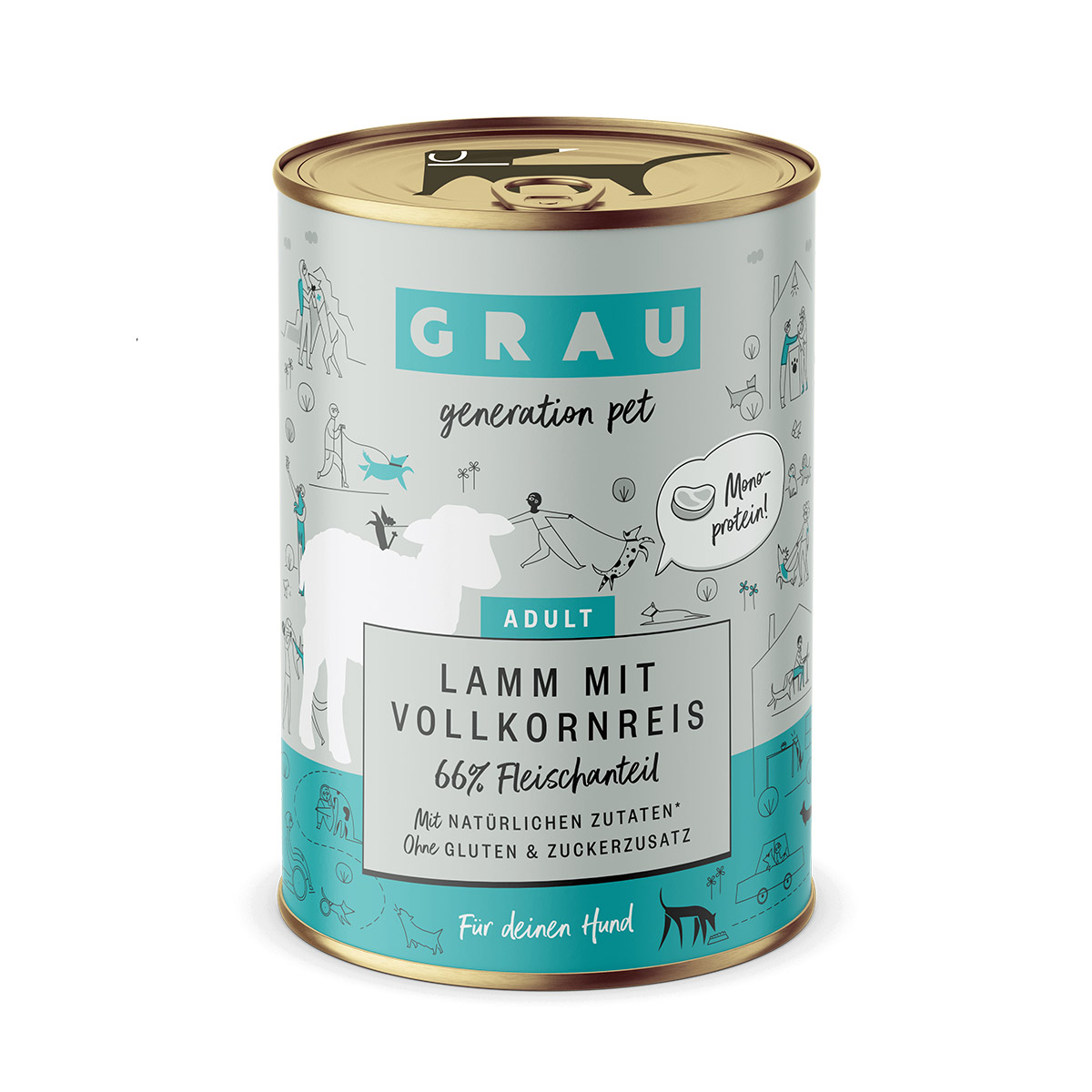 GRAU Hund Adult Lamm mit Vollkornreis günstig kaufen bei ZooRoyal