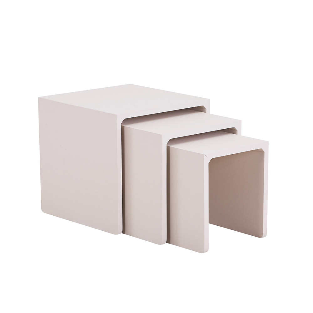 Home Deluxe HOME DELUXE Beistelltisch 3er Set IRIMA – Sand Beige