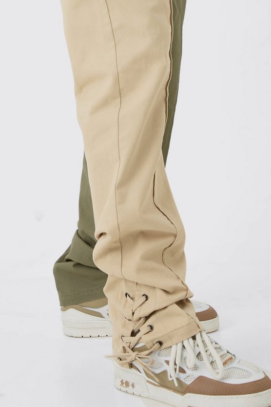 Tall gespleißte Hose mit geradem Bein