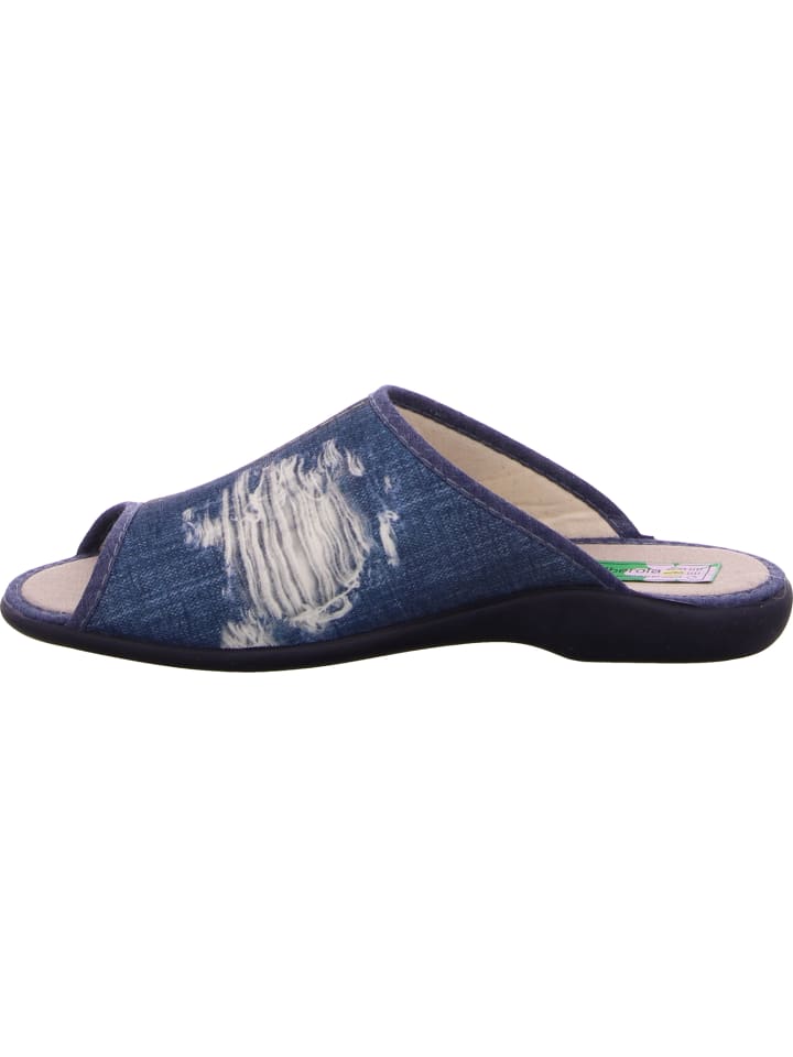 Alberola Pantoffel in blau günstig kaufen