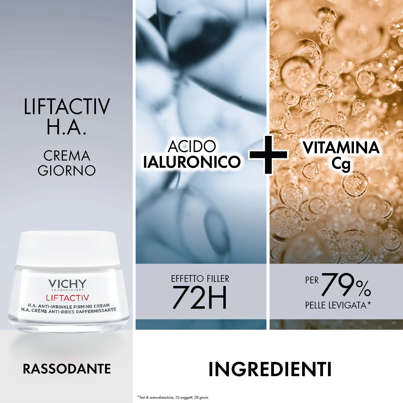 Liftactiv HA Epidermic Filler -seerumi + päivävoide + yövoide - ryppyjä ehkäisevä setti, 24 tunnin ryppyjä ehkäisevä kasvohoito