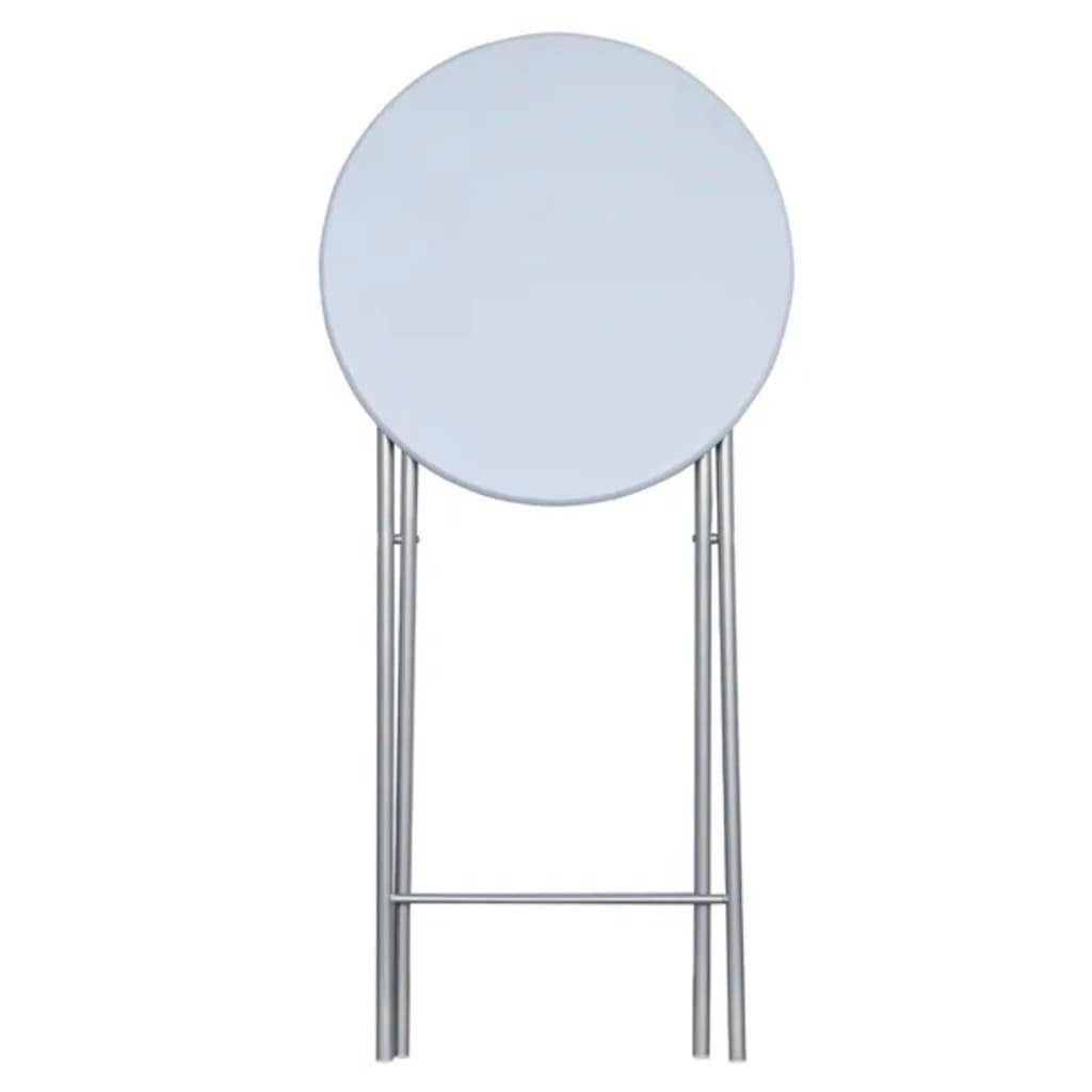 vidaXL Klapptisch Stehtische 4 Stk. mit MDF Tischplatte Weiß (4-St)