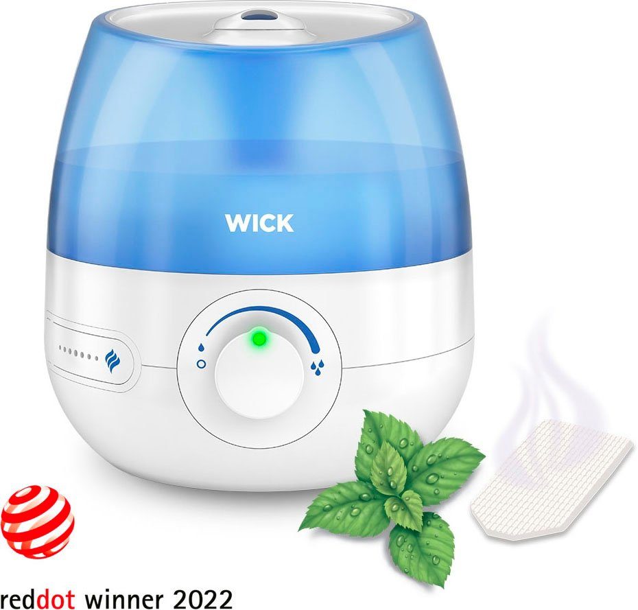 WICK Luftbefeuchter Mini Kaltluft Ultraschall-Luftbefeuchter - WUL525, 1,8 l Wassertank, mit neuer Reinigungsfunktion
