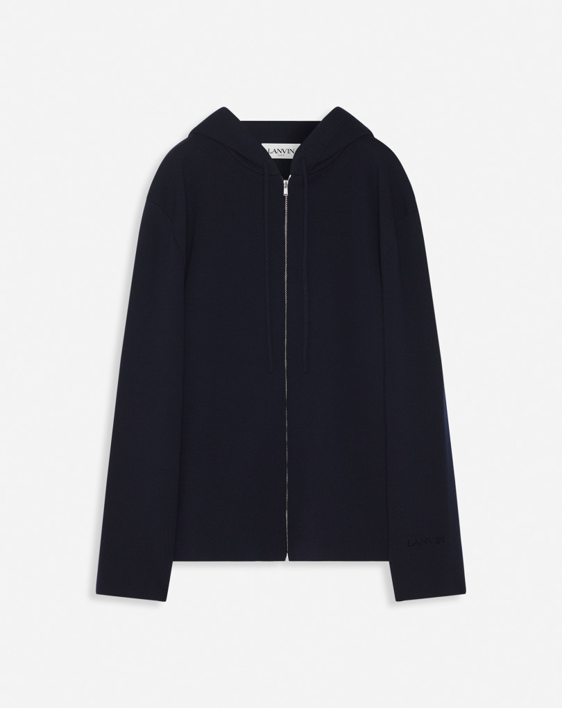 HOODIE ZIPPÉ EN LAINE