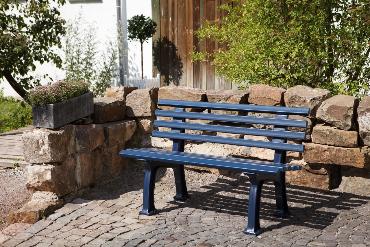 Blome Gartenbank Ibiza stahlblau