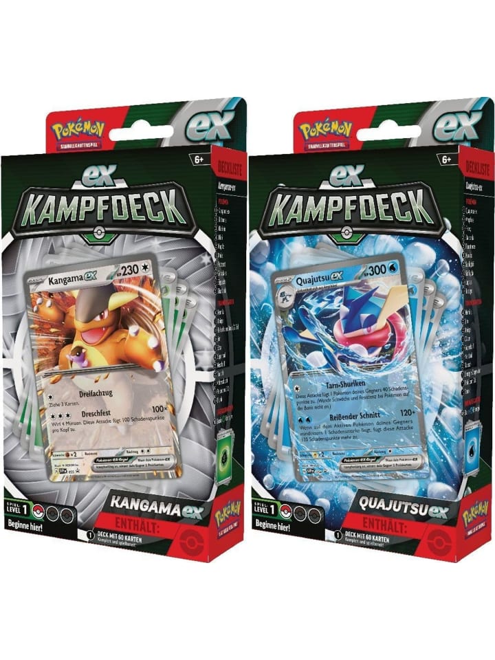 Pokémon Pokémon EX-Kampfdeck Quajutsu oder Kangama in Mehrfarbig ab 6 Jahre günstig kaufen onesize