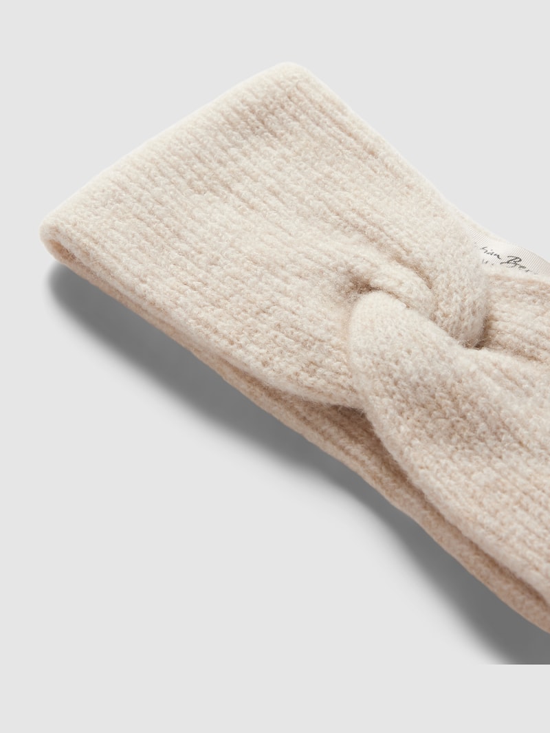Stirnband mit Knotendetail in beige