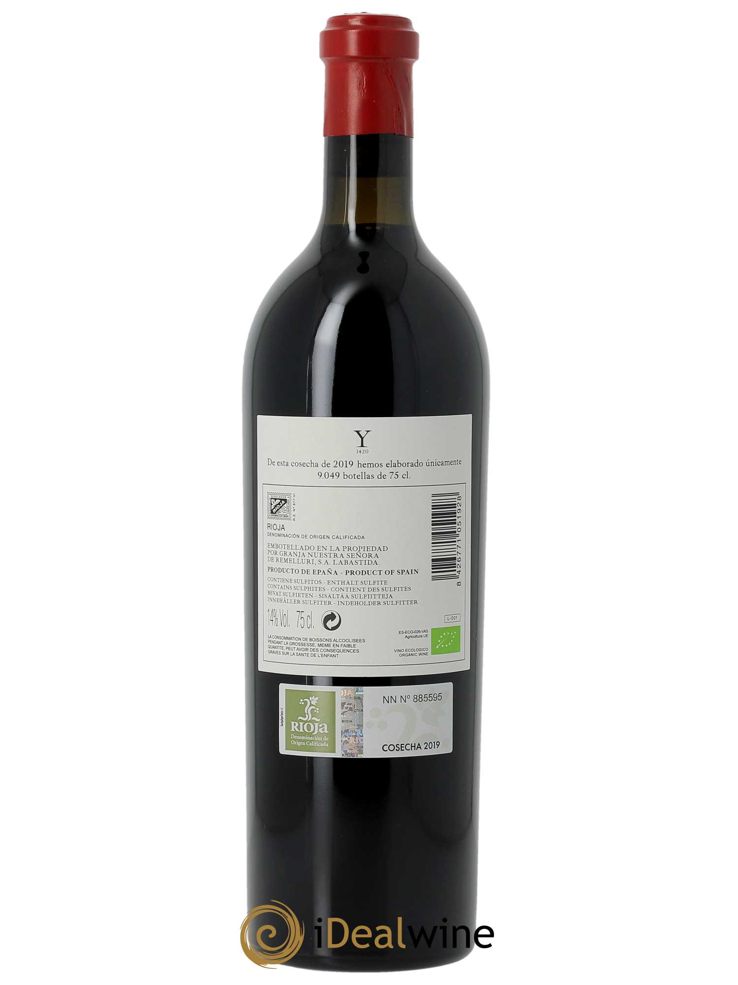 Rioja Yjar Telmo Rodriguez (CBO à partir de 3 BTS) 2019 - Lot de 1 Bouteille