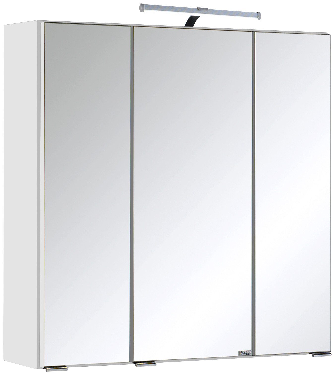 HELD MÖBEL Spiegelschrank Texas Spiegel mit Licht Badmöbel Badschrank Badspiegel Bestseller mit 3 Türen, Breite 60cm, mit LED, Badmöbel, Badezimmerspiegelschrank