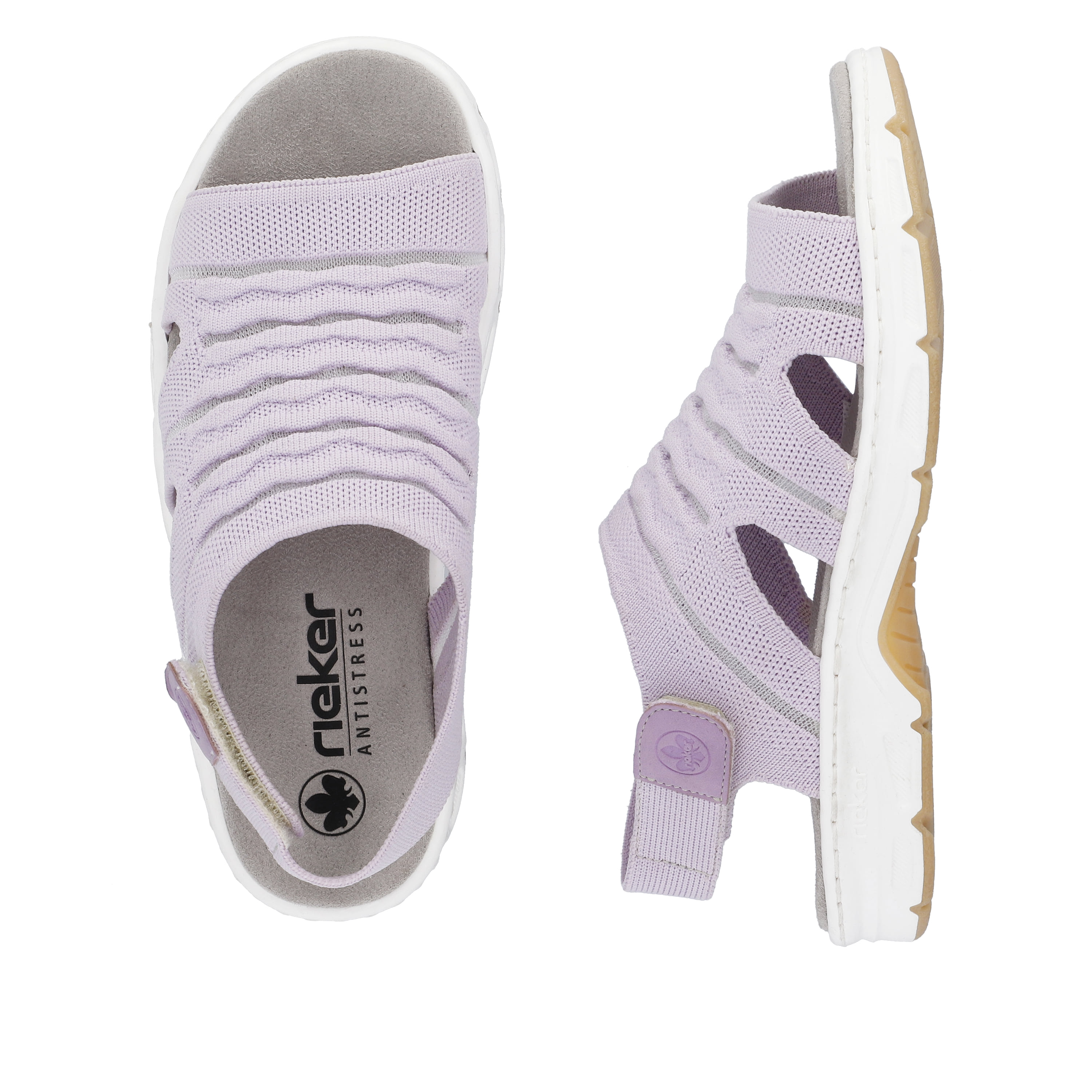 Rieker Damen Riemchensandalen pastelllila