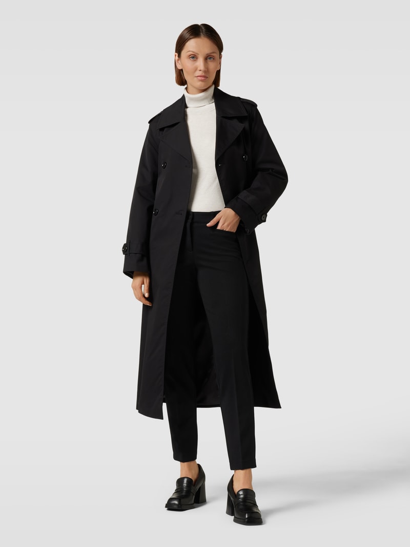 Chino in verkürzter Passform Modell 'RENIRA' in schwarz