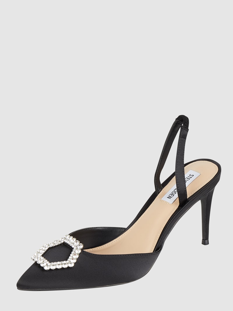 Pumps aus Satin Modell 'Lucent' in schwarz