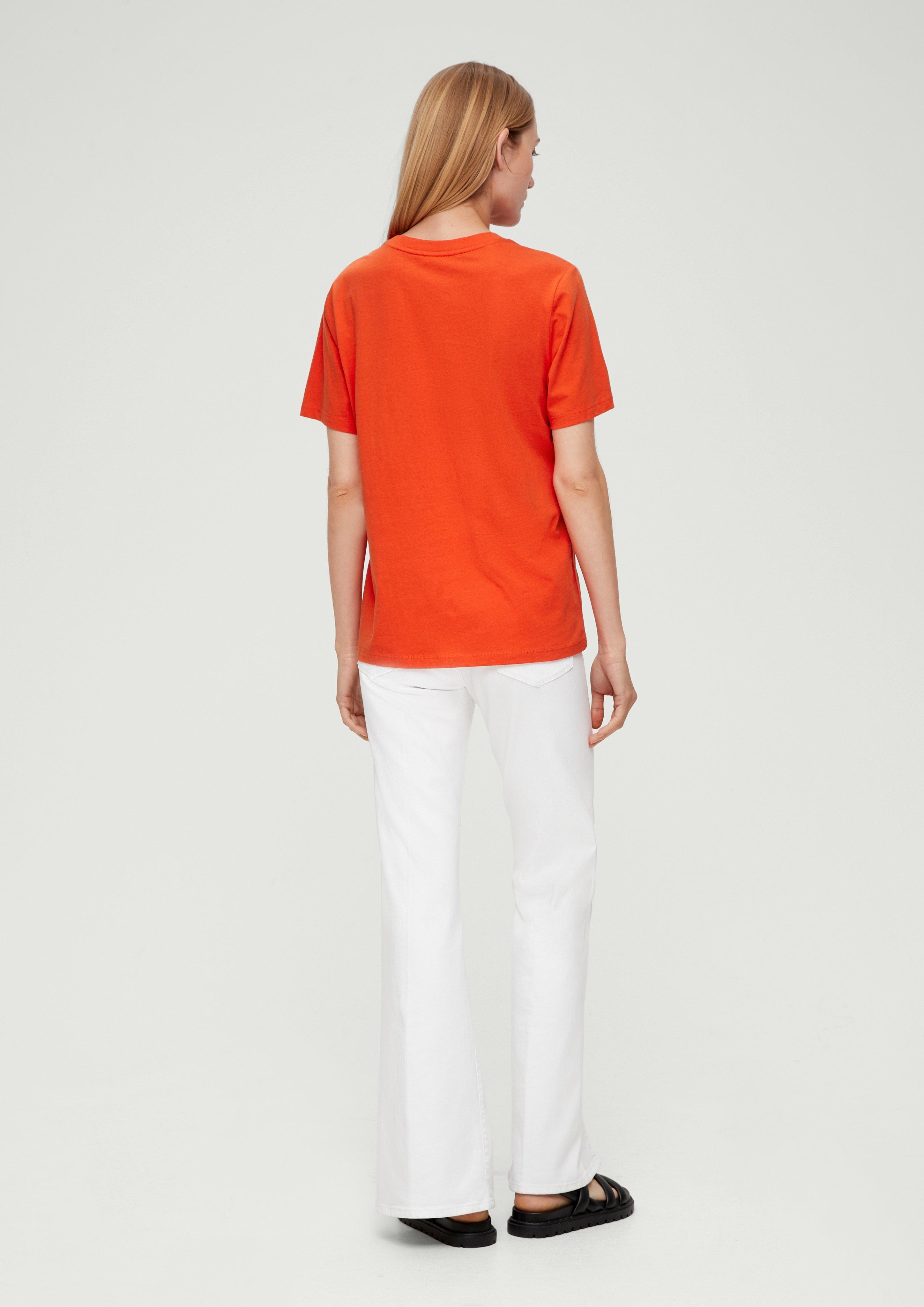 Baumwollshirt mit Frontprint  2133136-25D1