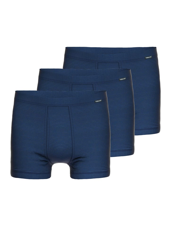 Ammann Retro Short / Pant Jeans Feinripp in Blau günstig kaufen