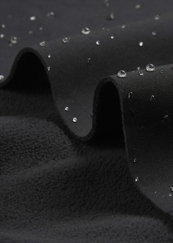 Wasserabweisende Funktionshose aus Softshell mit Stretch, gerade geschnitten