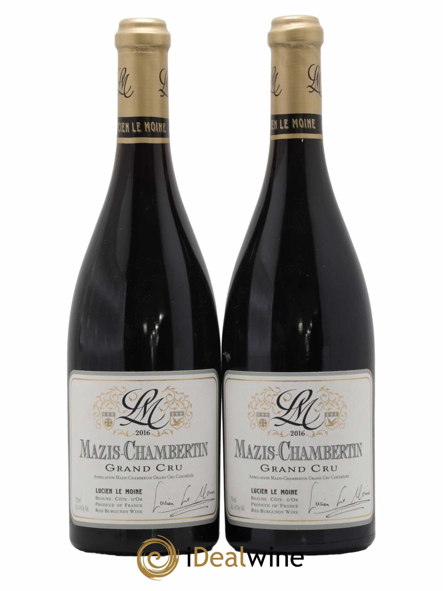 Mazis-Chambertin Grand Cru Lucien Le Moine  2016 - Lot de 2 Bouteilles