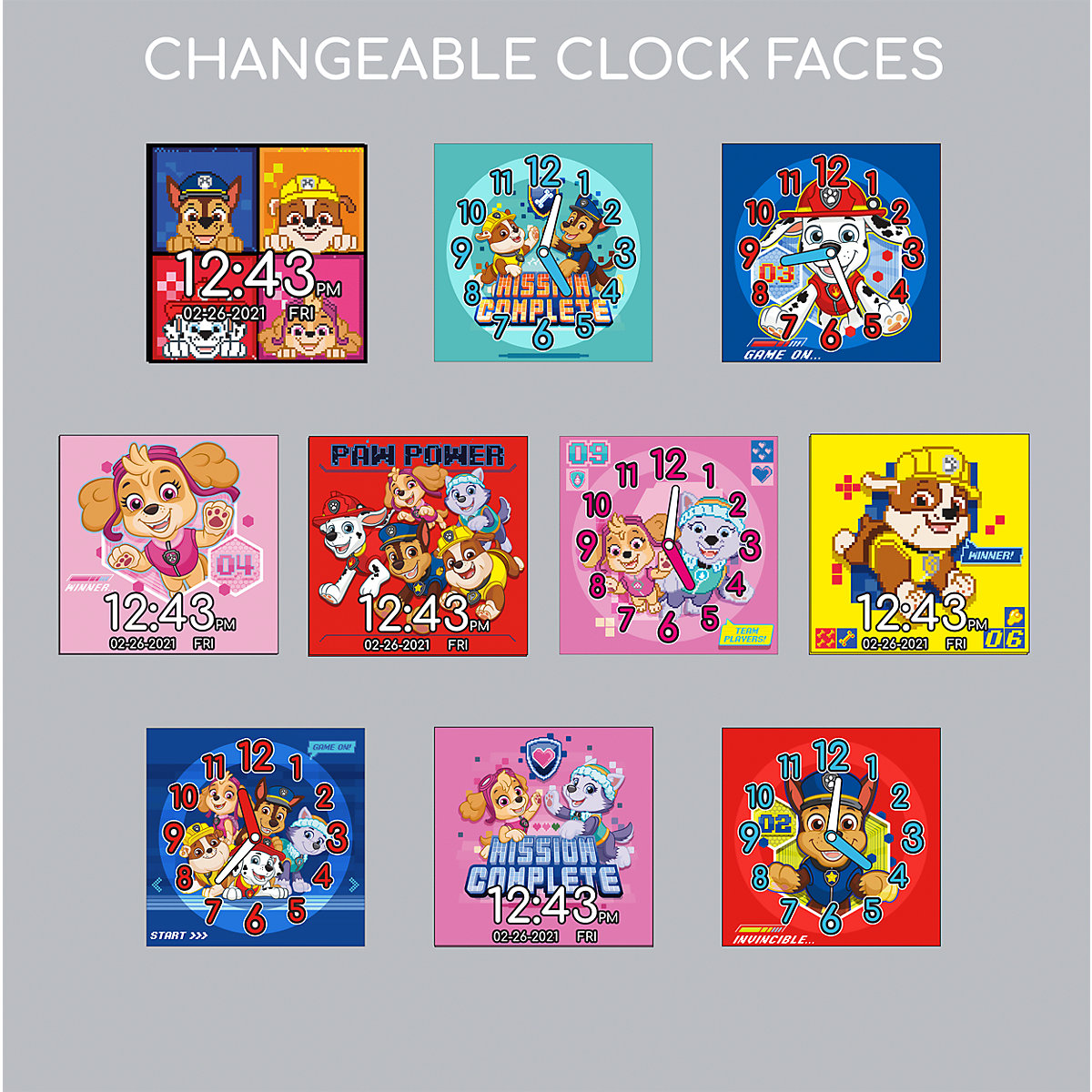 Kinder Smart Watch Paw Patrol (rot) Kinderuhr mit Selfie-Kamera Foto & Video, coolen Spielen, Fitness Tracker uvm. (PAW4275)