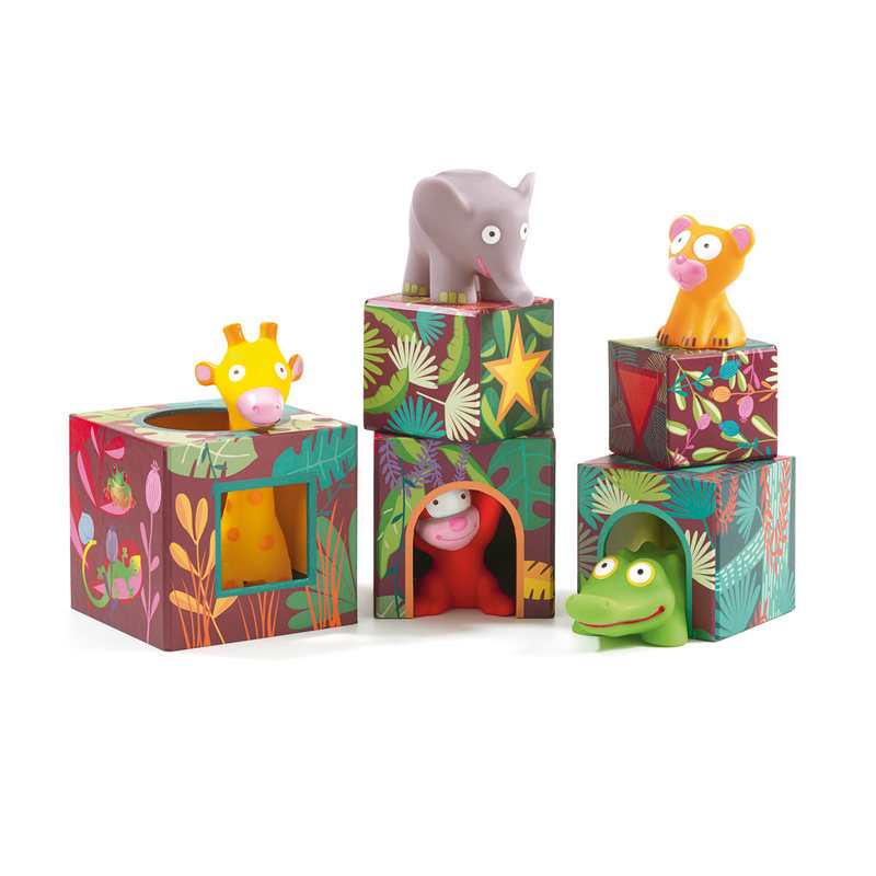 5 cubes et animaux maxi Topanijungle Djeco