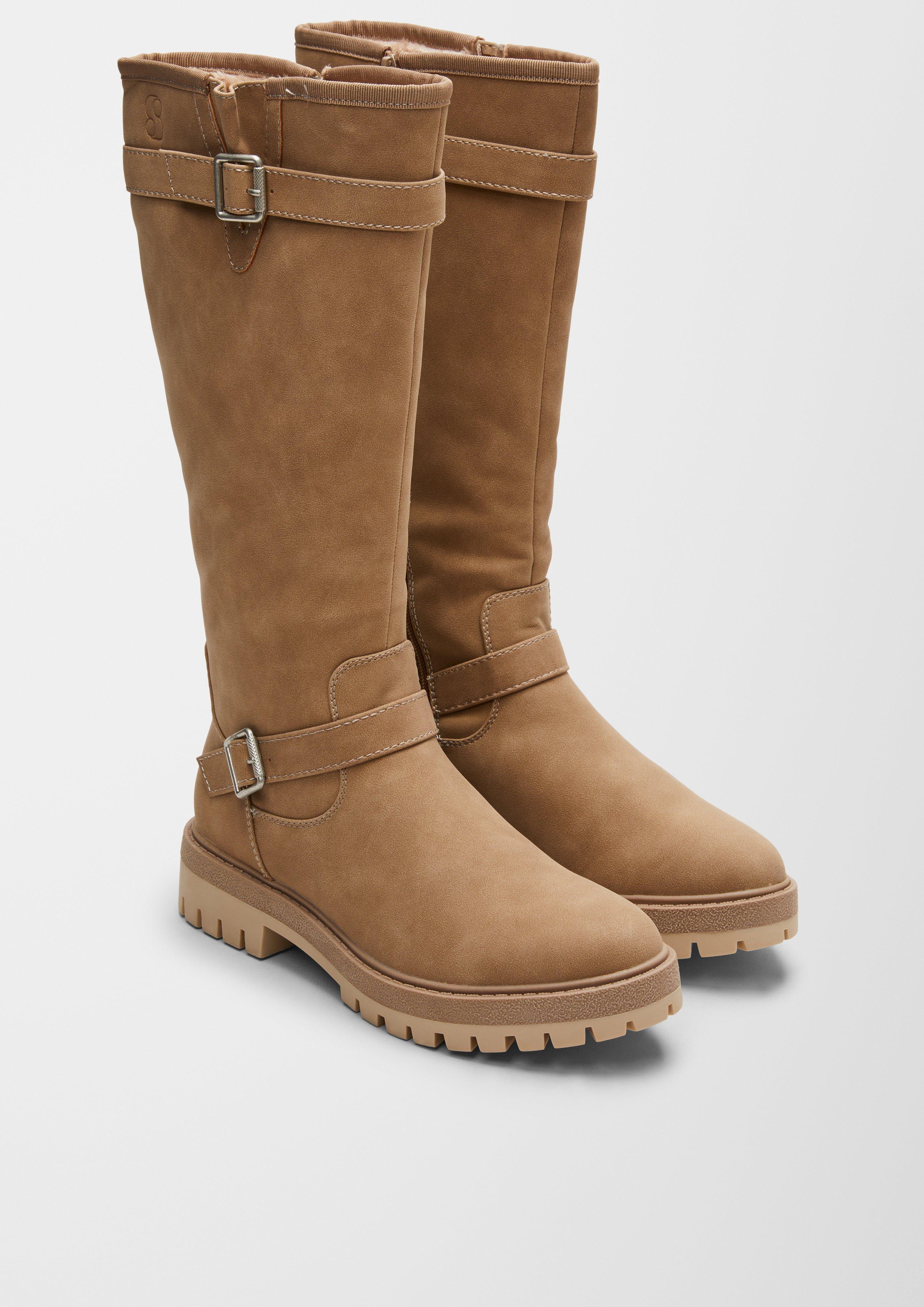 Stiefel in Veloursleder-Optik  6006587-440