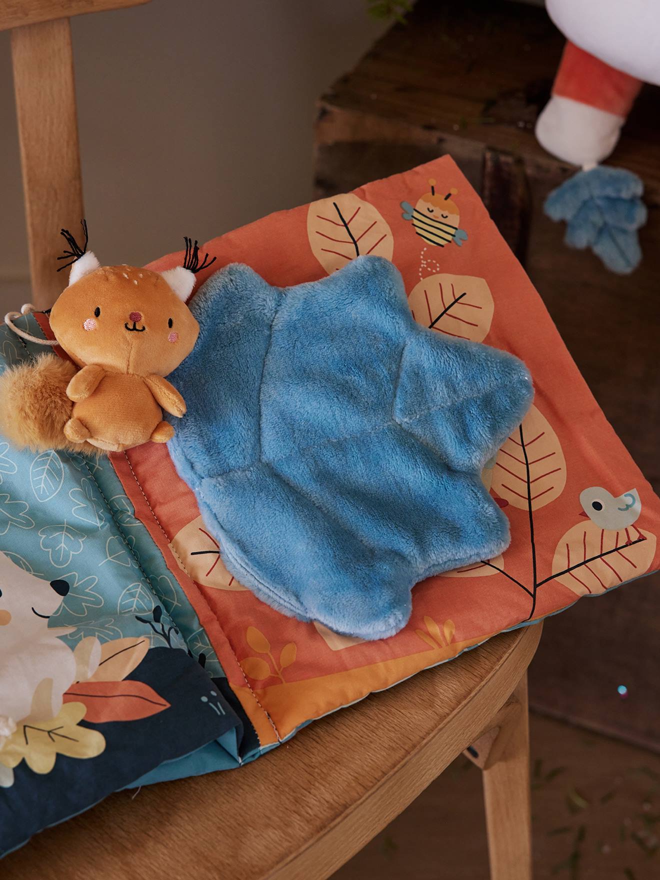 Vertbaudet Baby Stoffbuch WALDFREUNDE - grün