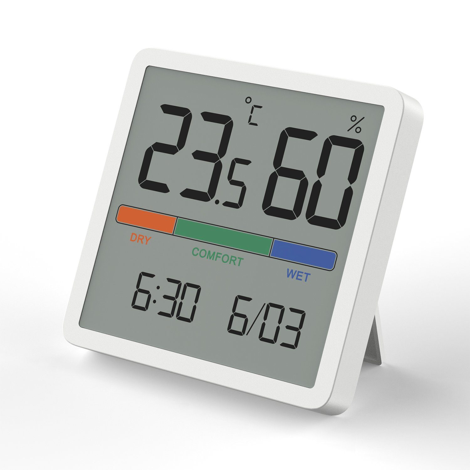 GreenBlue GB380 Wetterstation (Digitales Thermometer Hygrometer Wetterstation Uhr)