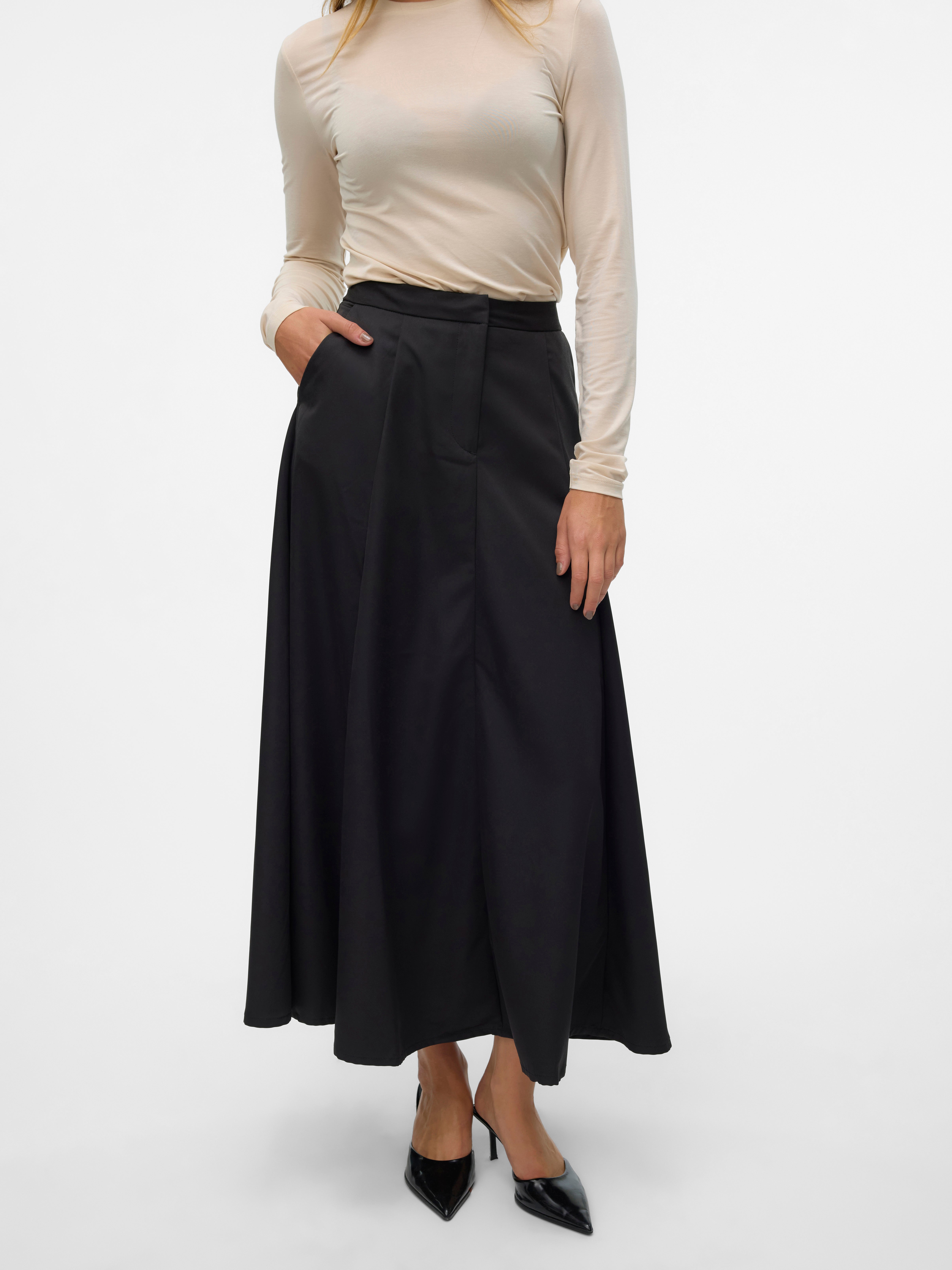 VMTARA Hohe Taille Langer Rock