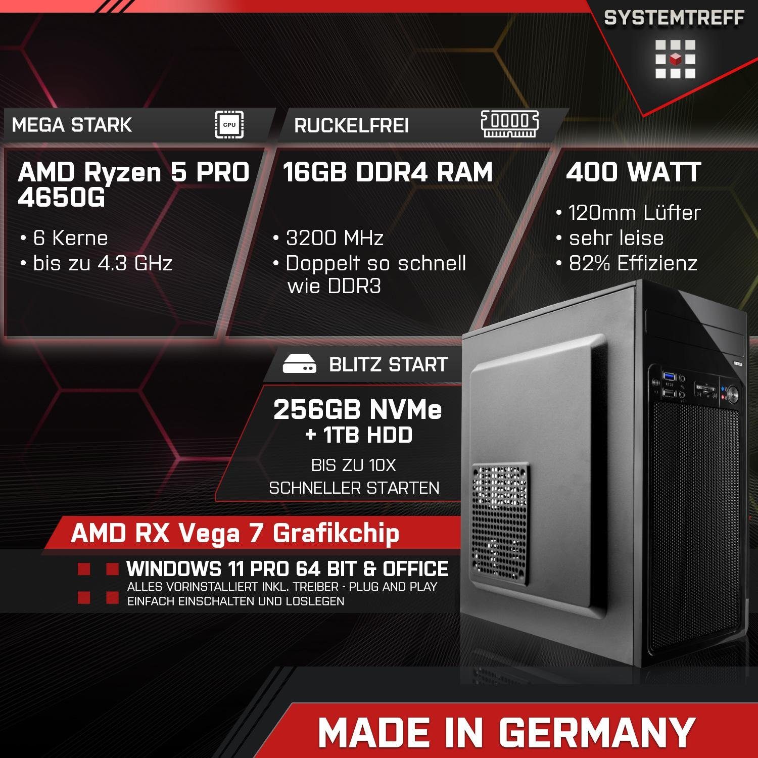SYSTEMTREFF Business-PC-Komplettsystem (24