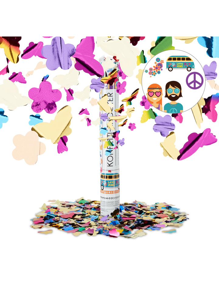 relaxdays Party Popper in Bunt - 40 cm günstig kaufen onesize