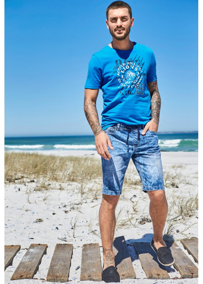 Schlupf-Bermuda, Slim Fit