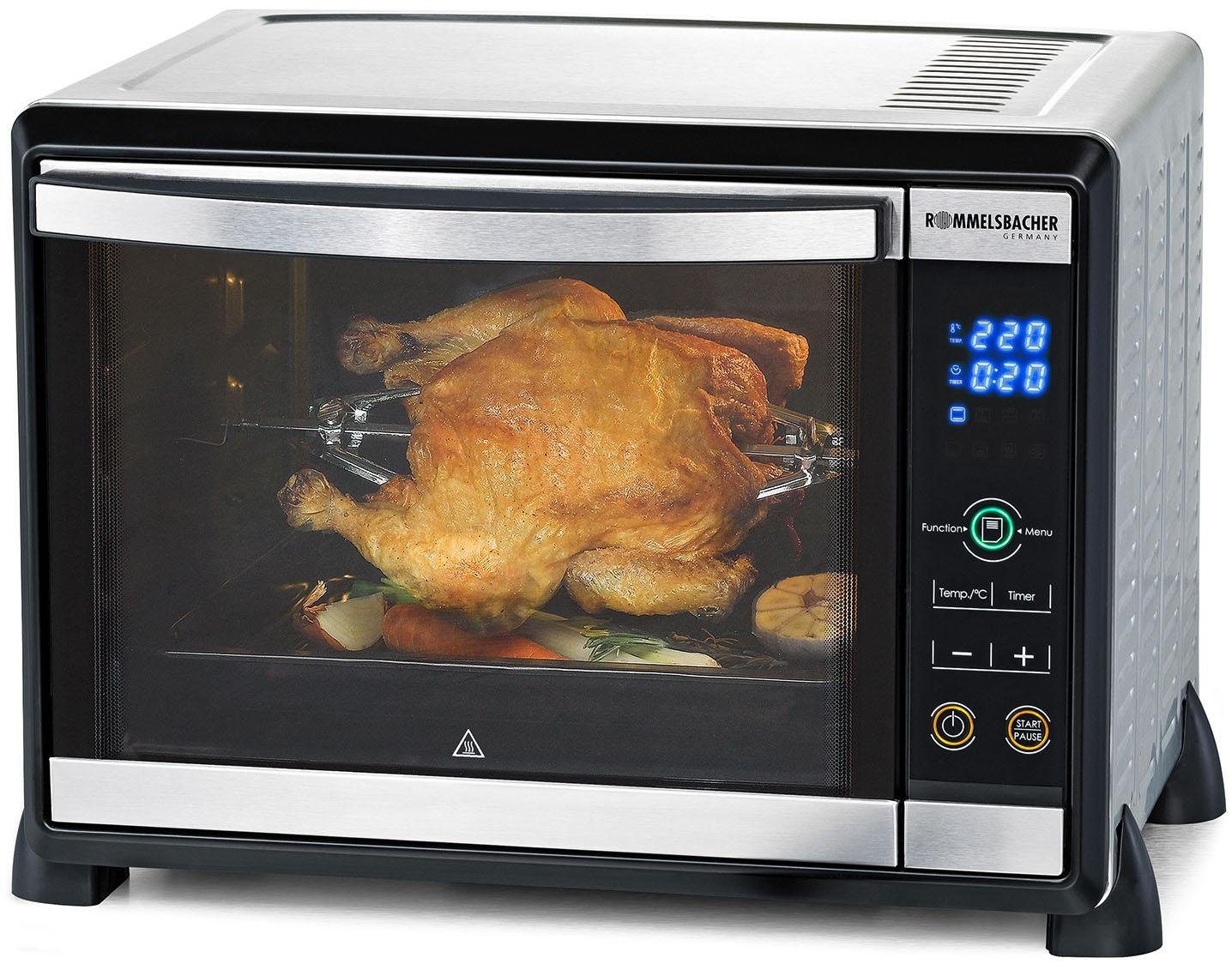 Rommelsbacher Minibackofen Elektronik Back & Grill Ofen BGE 1580/E