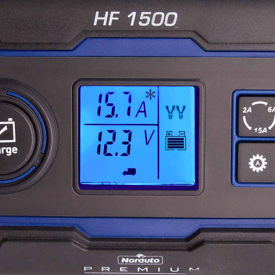 Norauto Batterieladegerät HF1500, 12 V, 2/6/15 A, 1 Stück - ATU