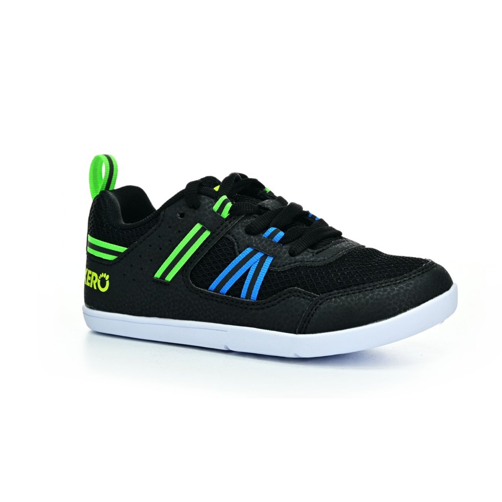 Xero Shoes Prio Youth Black/Lime Barfußschuhe