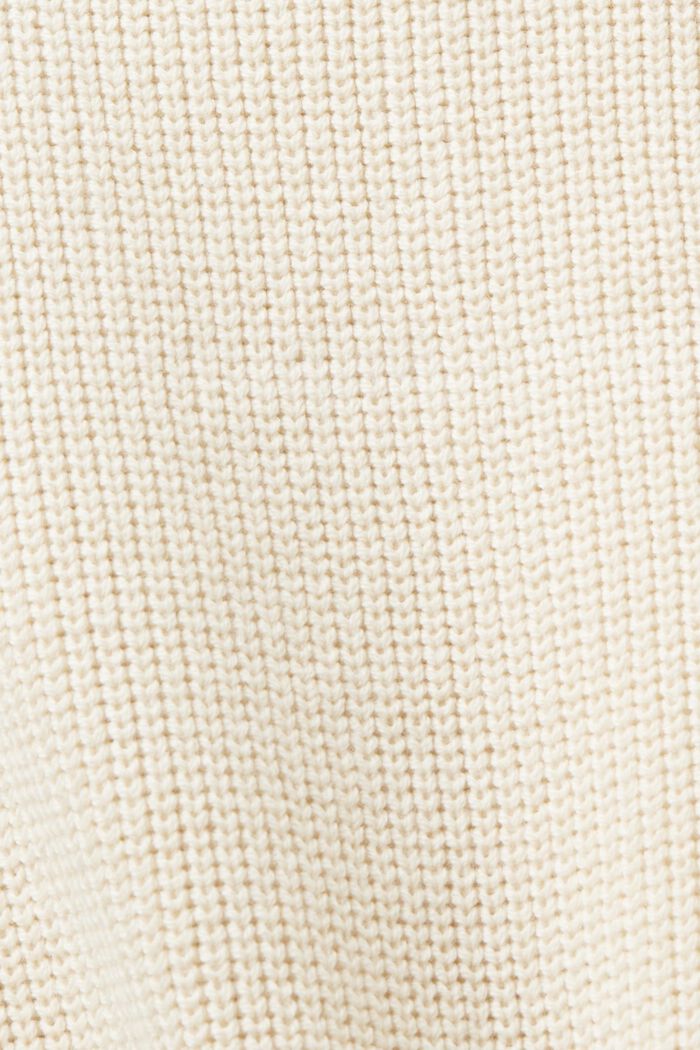 Strickpullover mit halblangem Reißverschluss