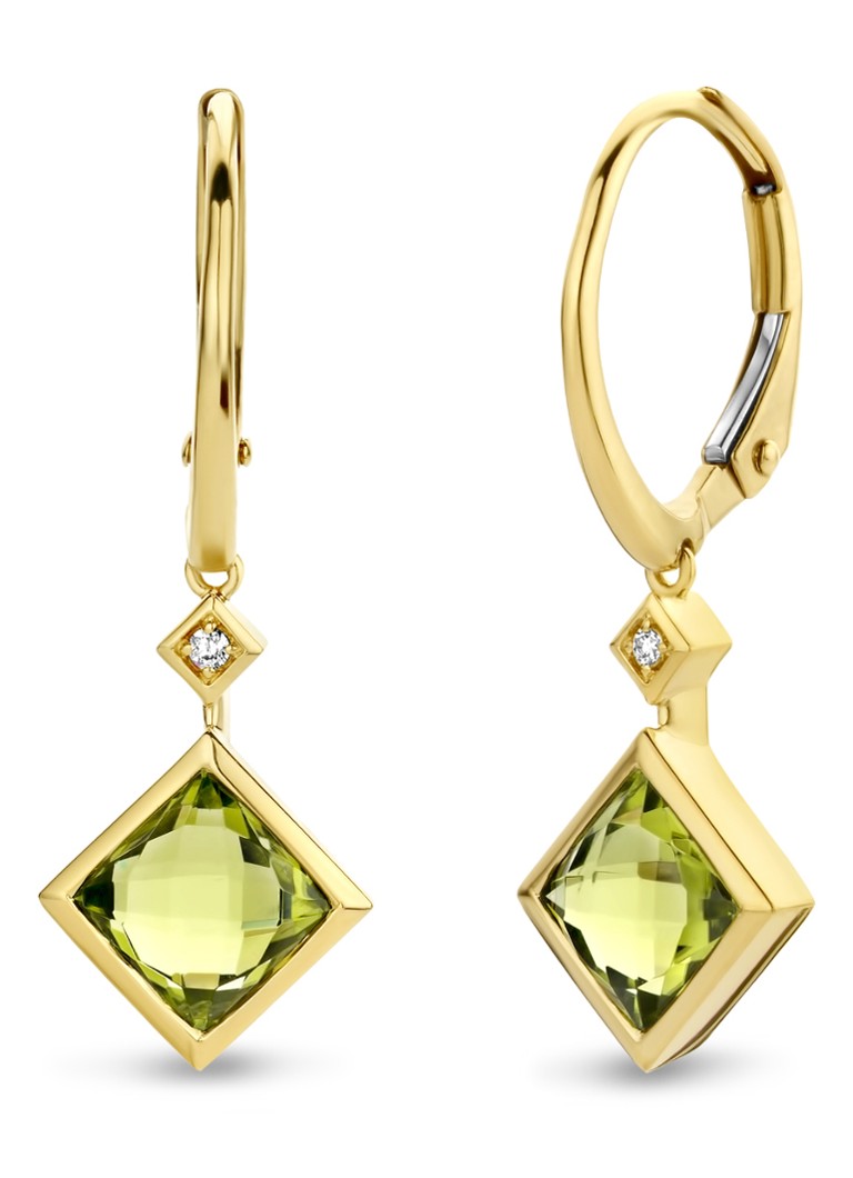 Diamond Point  Geelgouden oorsieraden 2.74 ct peridoot Philosophy