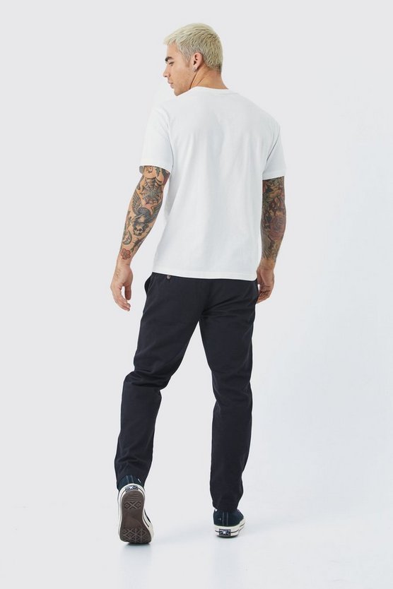 Kurze Slim-Fit Chino-Hose
