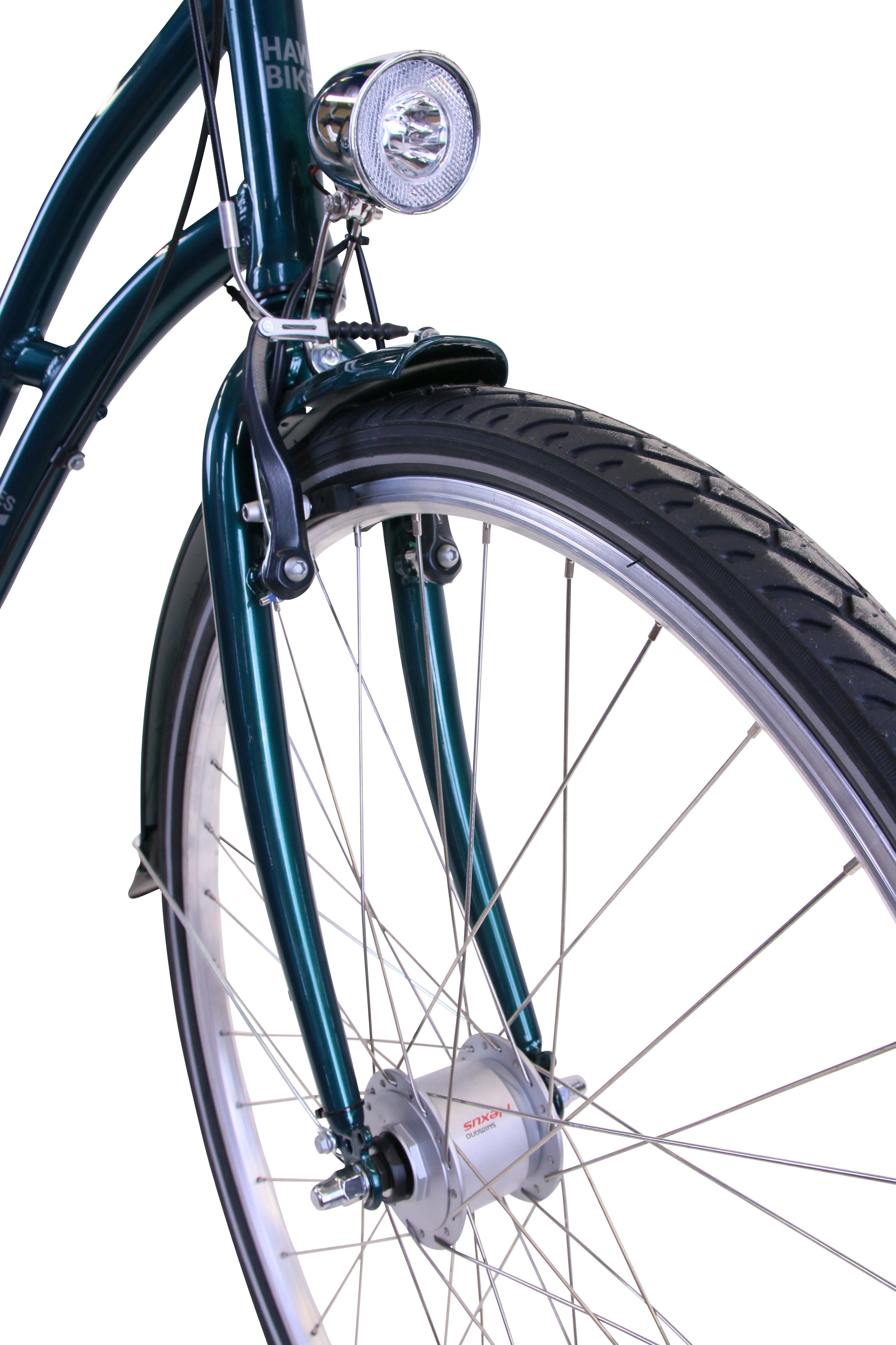 HAWK Bikes Cityrad HAWK City Classic Joy British Green, 3 Gang Shimano Nexus Schaltwerk
