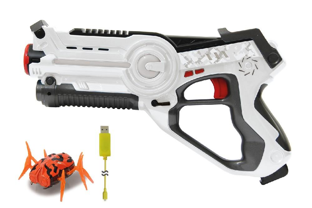 Jamara e.K. JAMARA Impulse Laser Gun Bug Hunt Set weiss/orange