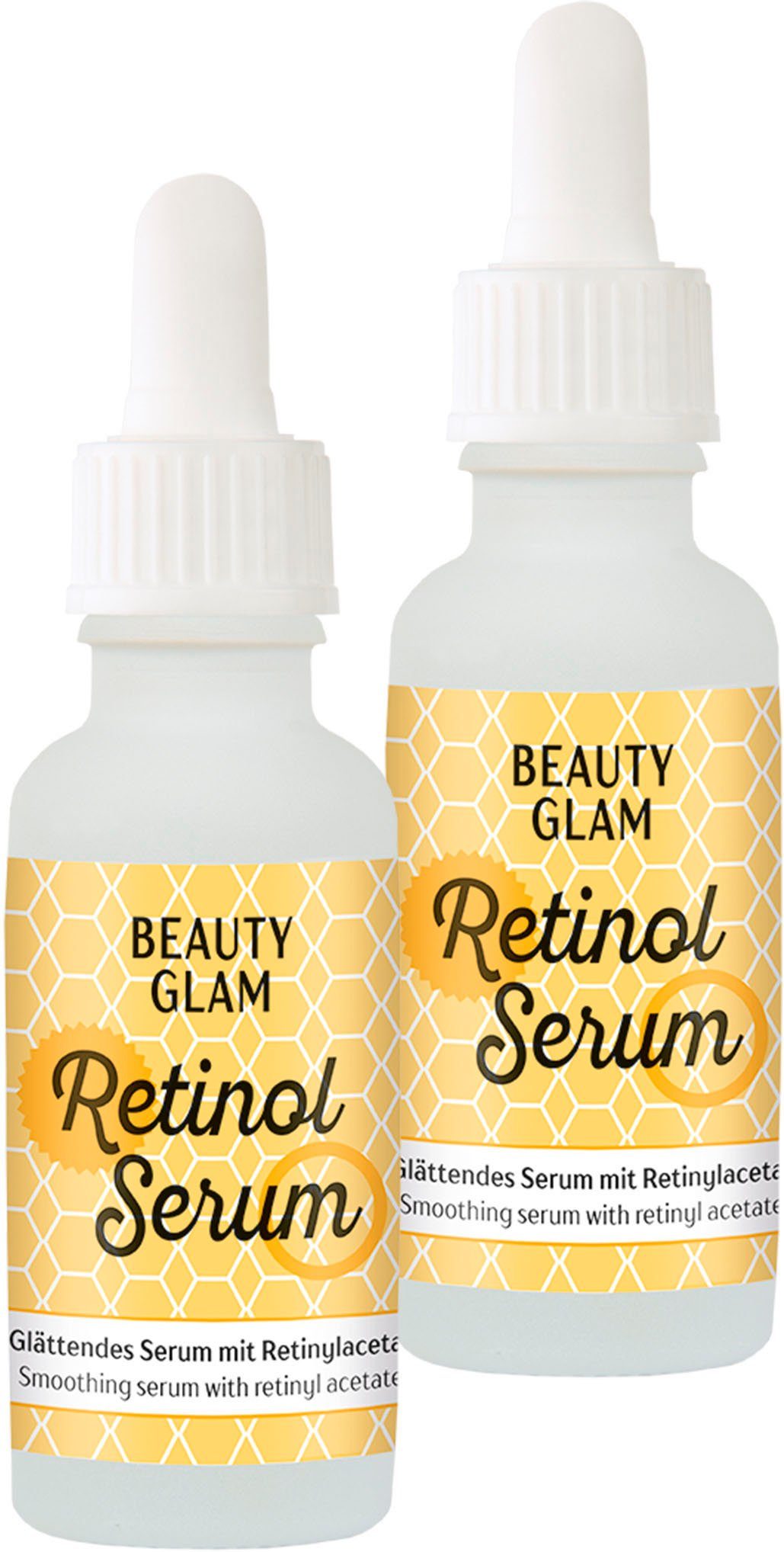 BEAUTY GLAM Gesichtspflege-Set Retinol Serum, 2-tlg.