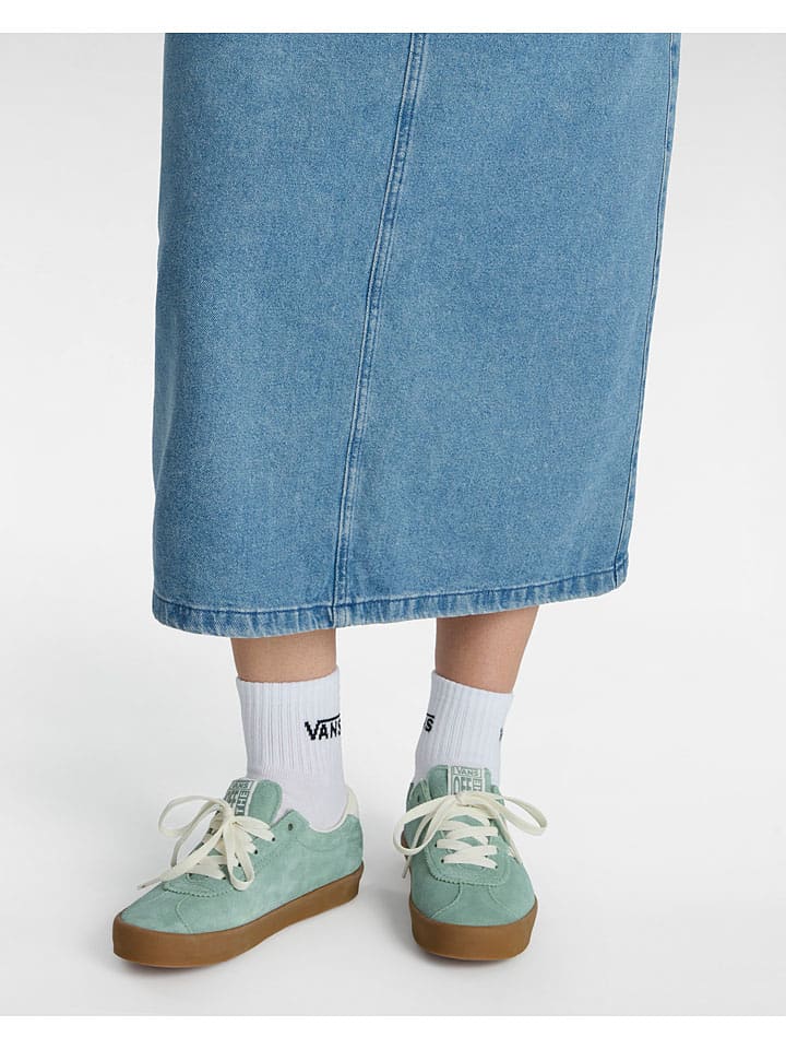 Vans Leder-Sneakers in Mint günstig kaufen