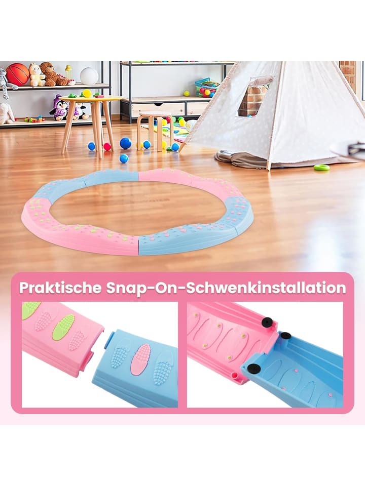 COSTWAY Balancierbalken 20 stk. Set in Rosa günstig kaufen onesize