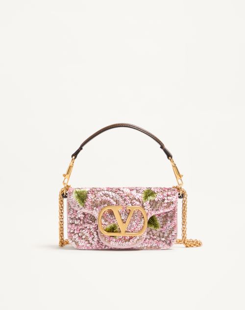 Valentino Garavani Locò Broderet Lille Skuldertaske