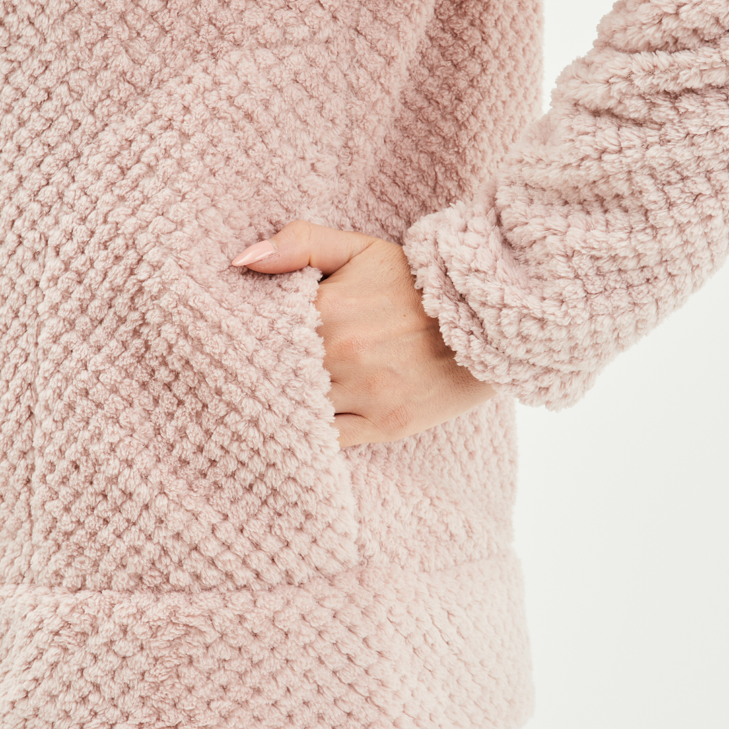 Veste de pyjama plaid vieux rose femme | La Halle