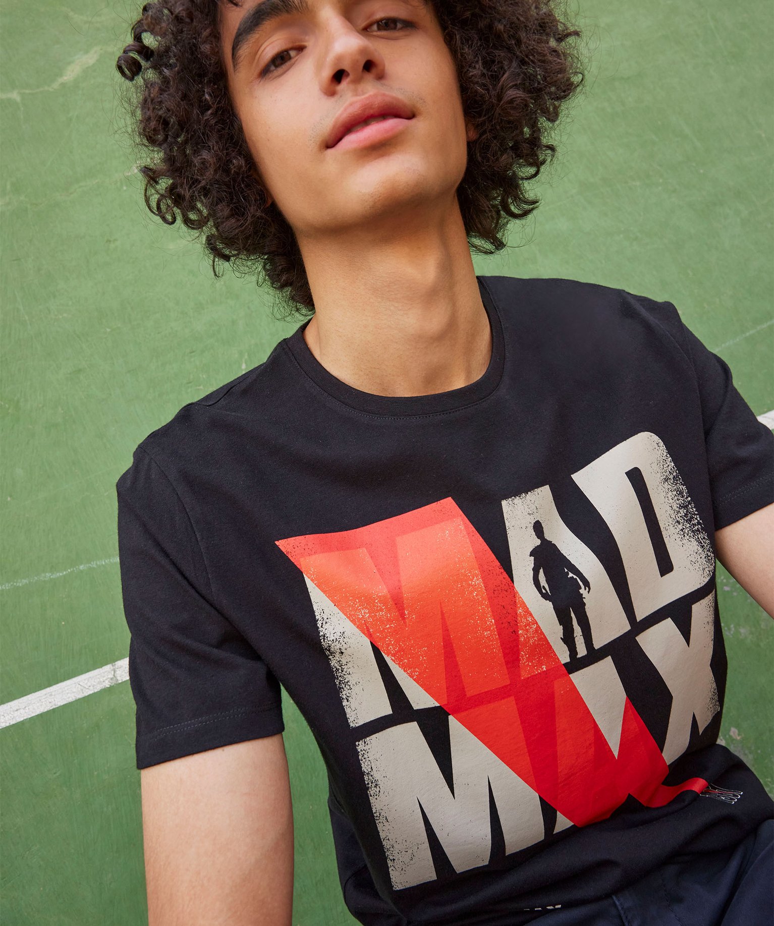 Tee-shirt à manches courtes à motif Mad Max homme - Warner... noir | GEMO