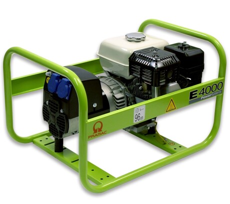 Generatore a benzina Pramac PA292SH1000 E4000 230V 3,5 kVa con avviamento manuale per motore Honda