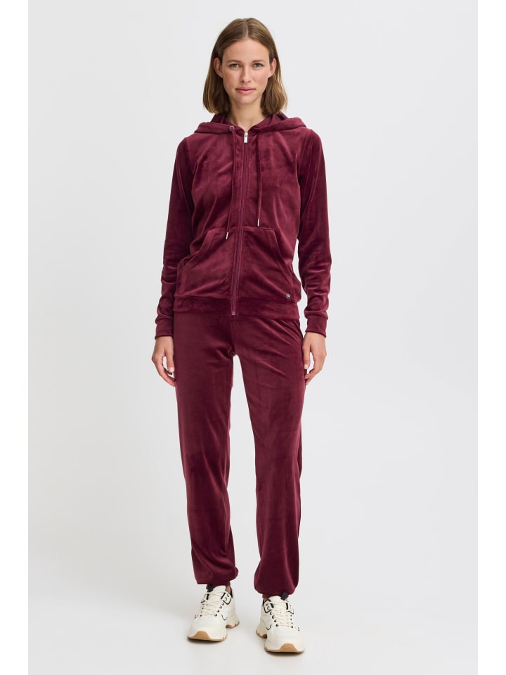 Oxmo Jogginganzug OXMitta 21800134-ME  Lounge-Set in Nicki-Optik in Rot günstig kaufen